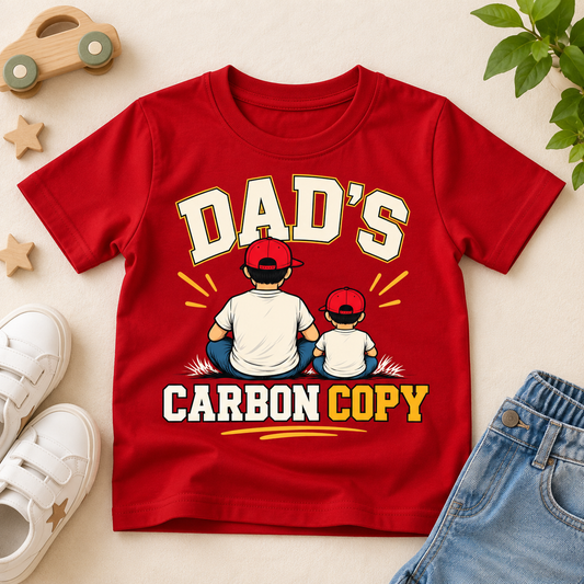 Kids Printed T-Shirt – Dad’s Carbon Copy